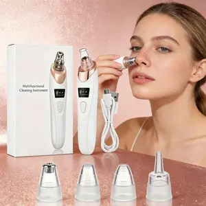 Multi Suction Tips, Adjustable Suction, USB-C Rechargeable, Portable, Unisex for Men Women, Remove Blackheads Whiteheads Facial Oil