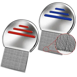 Lice Comb – Pack of 2 Stainless Steel Professional Lice & Nit Removal Combs, Effective Head Lice Treatment for Kids & Adults Headlicetreatment Stainlesssteelcomb Adultlicecomb Liceremovaltool Haircareessentials