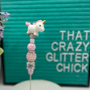 Beaded Pokey Tool for Snow Globe Tumblers - Cute Grim Reaper Design for Crafting & Vinyl Weeding - Medium-Sized Tool for Glitter & Tiny Pieces - Versatile & Compact Drinkware Accessory