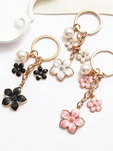 Pearl Flower Bag Charm High-Quality Realistic Accessories Sweet And Cute Stylish And Versatile Artificial Cherry Blossoms A Must-Have For The Refined Girl Birthday Gifts & Gifts For Friends Bag Chain Accessories