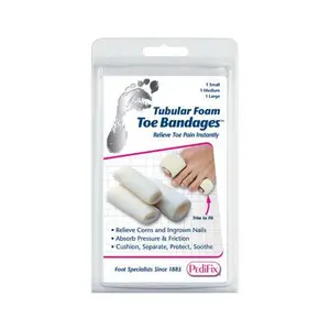 Tubular-foam Toe Bandage  Pk/3 Large