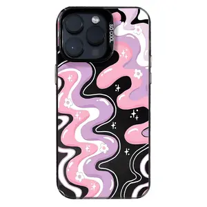 Ash Pink Cute Aesthetic Purple Pink Phone Case Protective Compatible with iPhone 7 8 x 11 12 13 14 15 16promax Samsung S24 S23 S22 S24ultra Protector