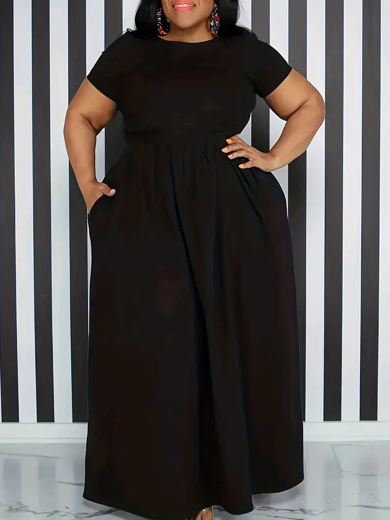 A line dress pockets plus - TikTok Shop