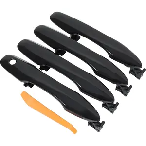 Front and Rear Exterior Door Handle Black for Toyota Camry 2018-2024 Corolla 2020-2022 Avalon 2019-2022