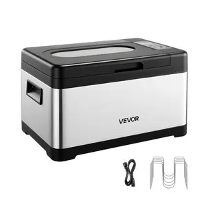 VEVOR Sous Vide Cooker, 800W Sous-Vide Machine, Suveed Cooking Machine with LED Digital Display, Glass Lid, Precise Temperature & Timer Control, for Family & Friends, All-in-One Sous Vide Pot