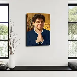 Carlo Acutis Portrait Art Poster (232) Canvas Posters And Prints Wall Art Pictures for Living Room Bedroom Decor 24x36inch(60x90cm) Frame-style