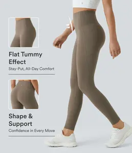 Halara UltraSculpt High Waisted Tummy Control Side Pocket Shaping Training Leggings