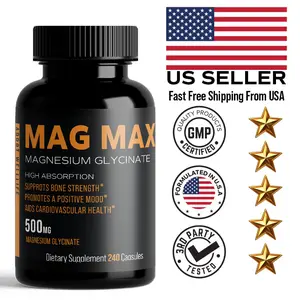 ADDOT WellLife High Absorption Magnesium Glycinate 500mg – Gentle on Stomach – 240 Capsules Healthcare Supplement Dietary Natural Mineral