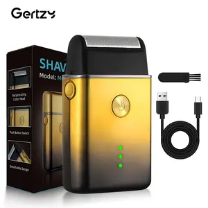 Portable Electric Shaver, USB Rechargeable Beard Trimmer, Pocket Size Washable Razor for Men, Great for Travel, Outing, Daily Use, Personal Care Appliances