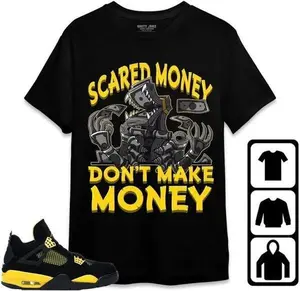 Jordan 4 Thunder Unisex Soft Cotton Shirt -