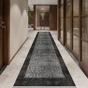 Vintage Geometric Pattern Bohemian Style Rugs Floor Mat, Vintage Runner Rug, 1 Count Non-slip Soft Floor Carpet, Decorative Area Rug for Home Living Room Bedroom Study Room