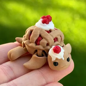 Pie Turtle 3D Printed Flexi Fidget Toy