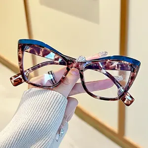 FHSY SHOP Cat-Eye Blue Light Blocking Glasses 6-Color Pack Anti-Eye Strain Clear Lenses for Computer Work, Gaming, and Everyday Use