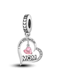 Heart Shaped Pendant for Women, Fashionable Jewelry Making Accessories for Bracelet & Necklace, Trendy All-match & Exquisite DIY Jewelry for Birthday Gift