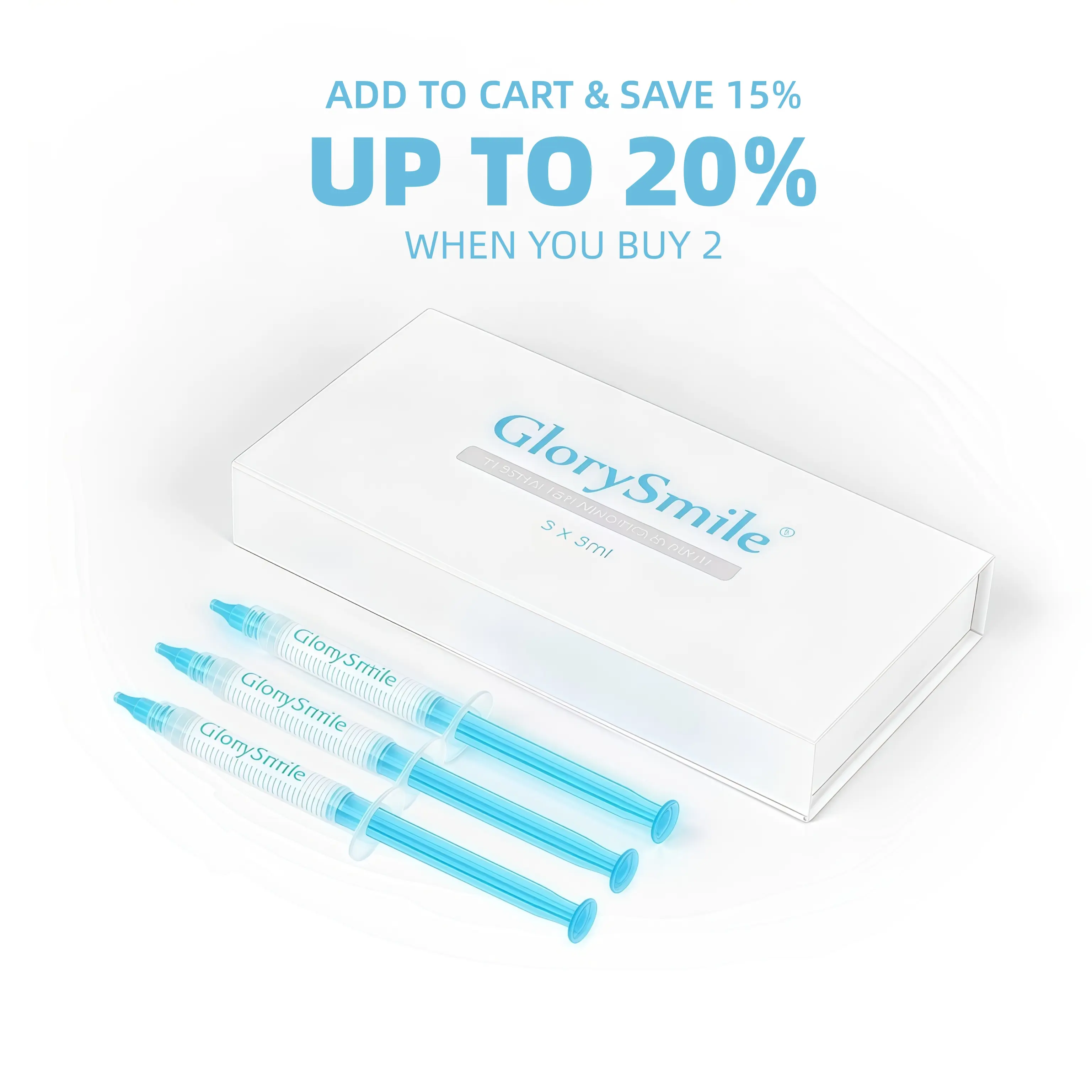 Glorious Smile Professional 35% Active Ingredient Whitening Gel Compact 3 ml Syringe - Used for stubborn stains, whitening teeth, teeth whitening, oral care professional whitening gel, quick-acting whitening gel, whitening gel for sensitive teeth Gentle