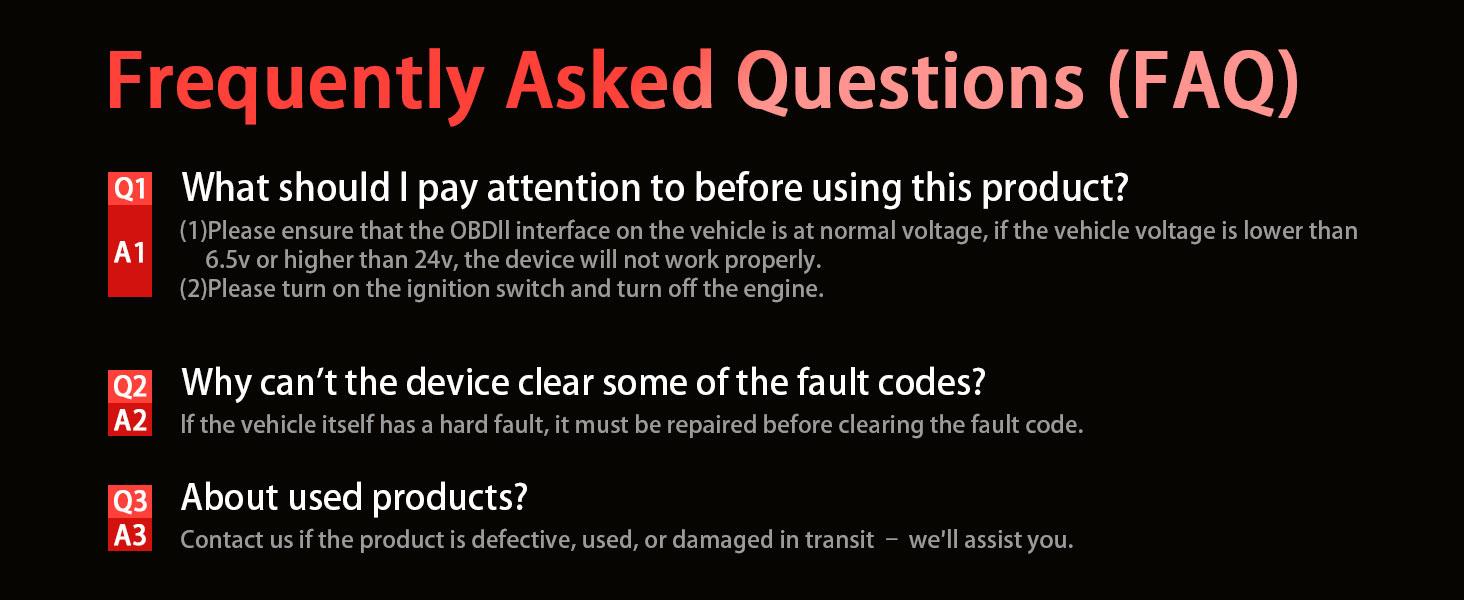 Enhanced Universal OBD Scanner, Check Engine Code Reader + Fault Codes, Live Data, I/M Readiness, Battery Voltage Check, Read & Clear Error Codes for All OBDII Protocol Car +