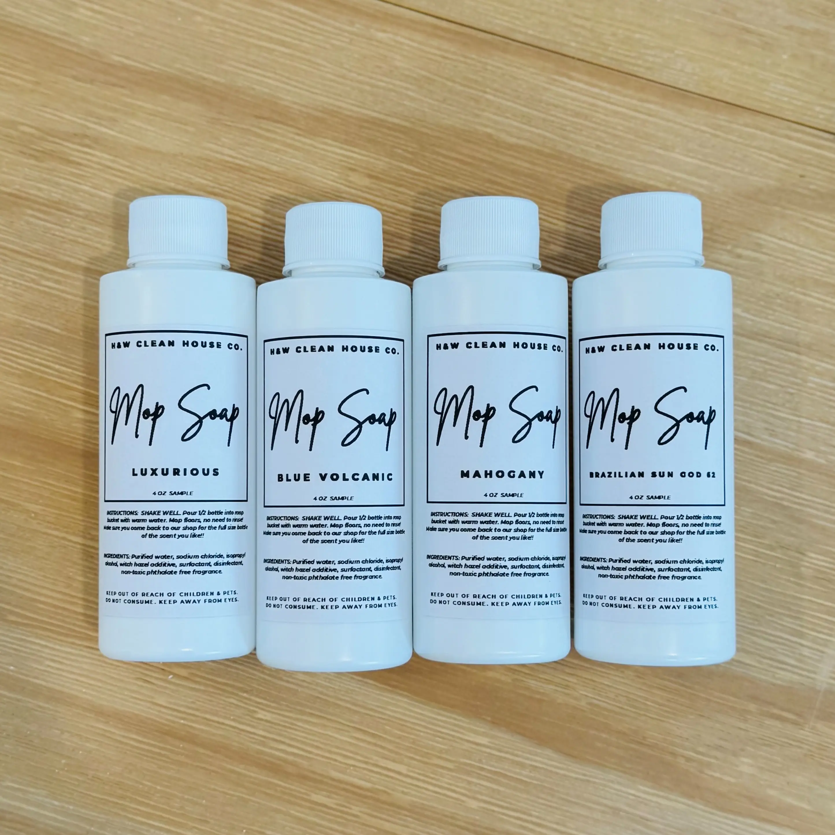 SAMPLE Mop Soap 4 Pack - 1 of Each Scent