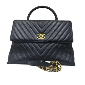 Pre-owned CHANEL france Crossbody Bags h5 Black Leather Large Coco Handle Crossbody Bag 61916