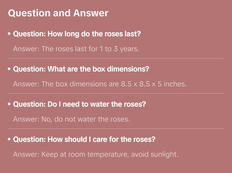 Immortal Love Black Heart | 7 Blue Roses Box Decor