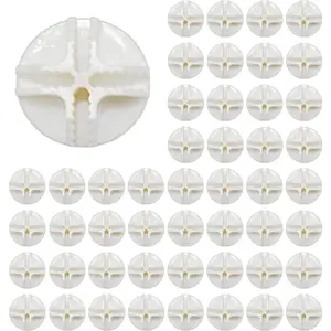 50Pcs White Plastic Wire Cube Connectors for Modular Closet Storage Organizer Wire Grid Cube and Wire Shelving