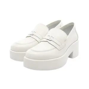 Pre-owned CHANEL Others Small Leather Goods Coco Mark Leather Loafers
