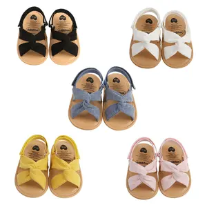 Breathable Summer Baby Girls Sandals, Toddlers Simple Style Solid Color Soft Sole Shoes Outdoor Indoor Prewalker Cute