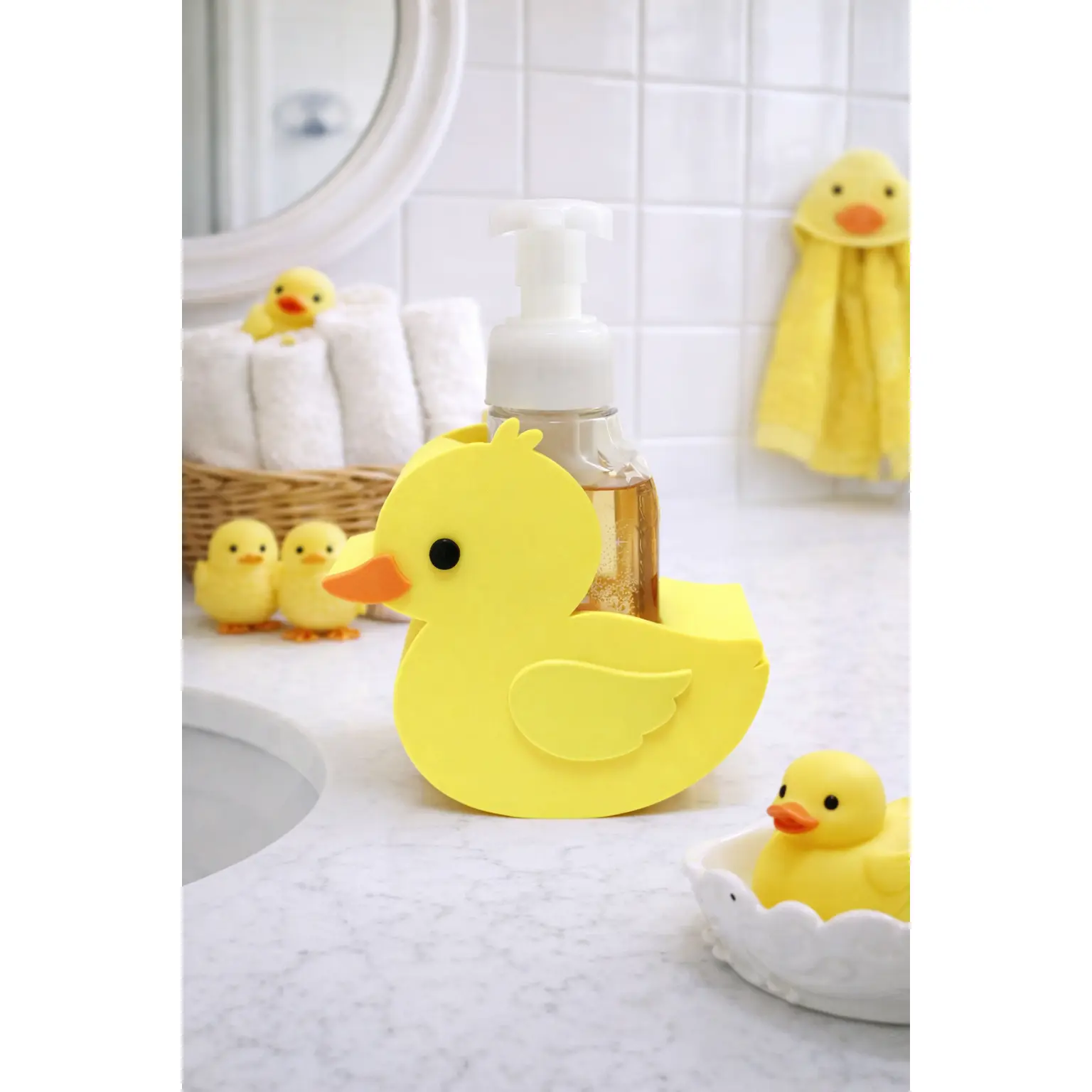 Cute Duck Foaming Soap Holder – Fun Bathroom & Kitchen Counter Decor