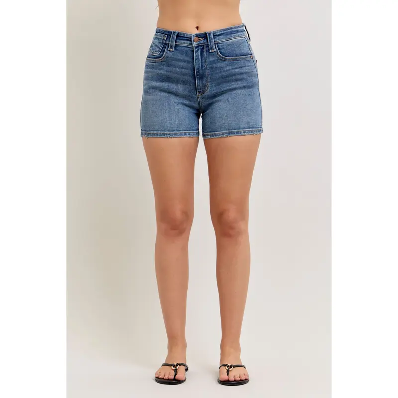 Judy Blue Coastline Classic Slim Shorts (Reg. and Plus)