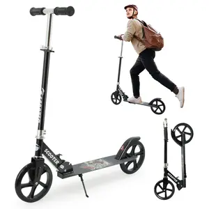 All-Iron Scooter for Kids & Teens | 200mm Large Wheels | 3-Level Adjustable Handlebar | 100KG Load Capacity | 8+