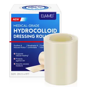 ELAIMEI Medical Hydrocolloid Bandage 5CMX1.5M, Skin Care Tool, Waterproof Disposable, Waterproof and Sweat-Resistant, Keeps Out Dust