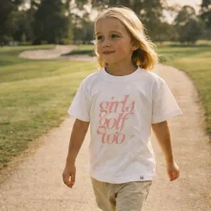 Girls Golf Too Ultra Soft Youth Golf T-Shirt - Pink