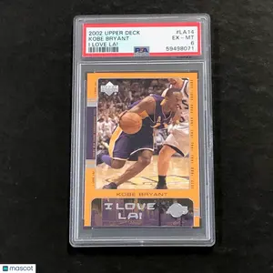 2002 Upper Deck #LA14 Kobe Bryant PSA 6 EX-MT I Love LA!