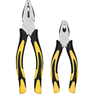 Combination Pliers 6 Inch & 8 Inch Pliers with Wire Cutter， Heavy Duty Chrome Vanadium Steel Construction Professional Handle