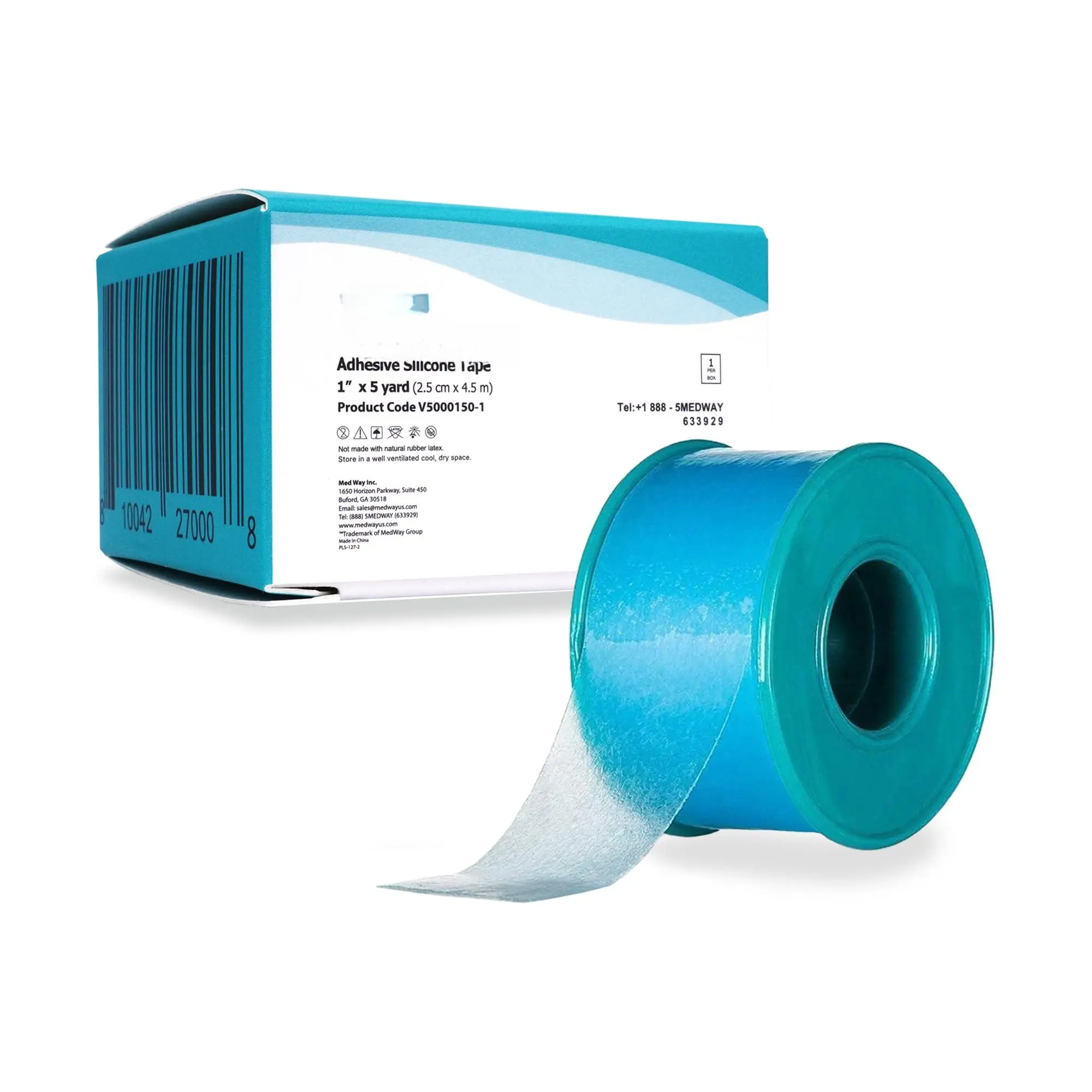 Soft Silicone Tape With Perforation For Easy Cut Size - 1" Width (1 Pack  5 Yards)