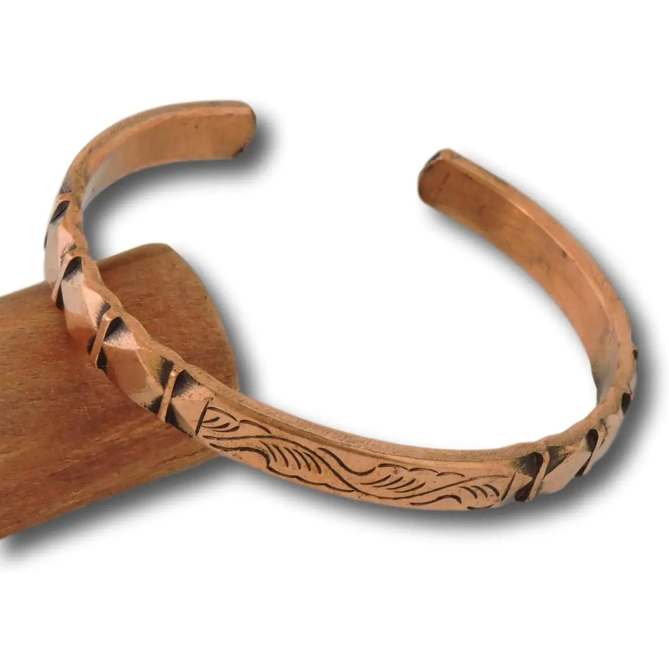 an Hand Crafted Copper Bracelet From Nepal