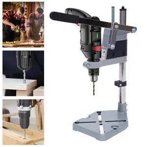 Dual-Hole Adjustable Drill Press Stand - Height-Adjustable, Stable Clamping, Portable & Easy to Install for DIY & Professional Use Model 6102 - Power Tools
