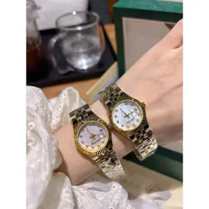 This exquisitely designed timepiece is crafted exclusively for women. Its shimmering mother-of-pearl dial perfectly blends understated luxury with timeless elegance. Whether in the office or at a grand evening gala, this watch effortlessly enhances your o