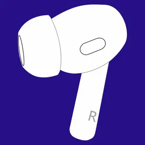 Meenova Single Right Earbud Replacement A2698 for Pods Pro 2nd Generation, OEM A2931, A2699 Earbuds, One Right Ear Side Only, A2700, Compatible with Original Air Pros 2 Earpads, Genuine Used Ear Tips Device Headset Headphone