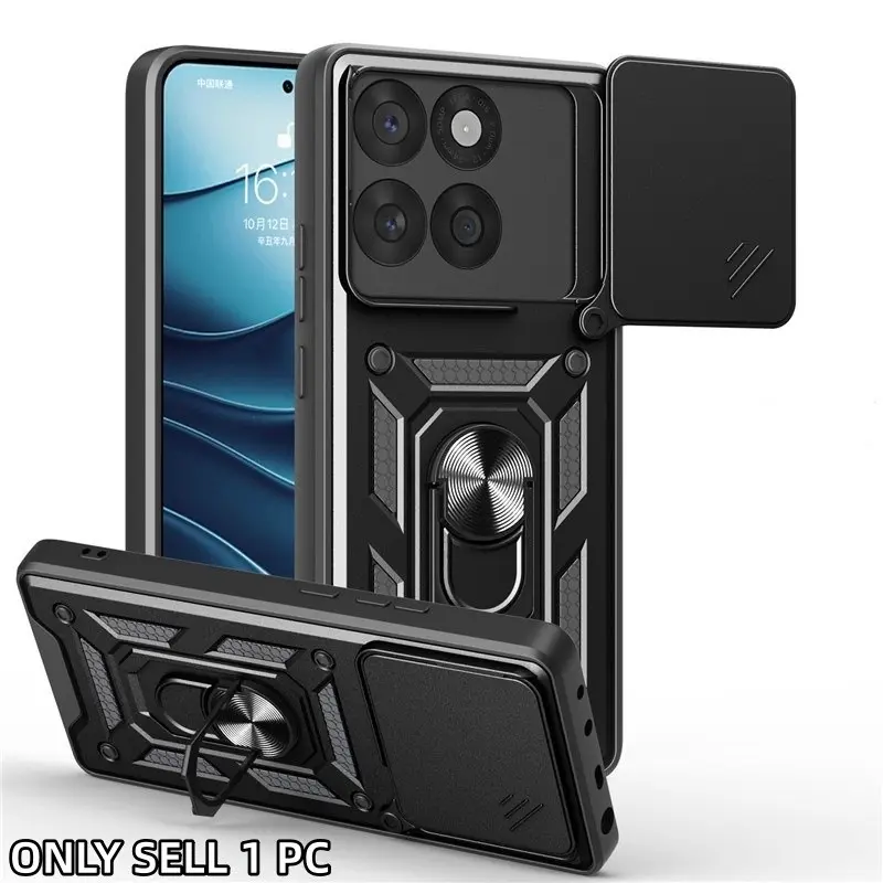 Shockproof Phone Case with Kickstand, 1 Count Durable Hard Plastic Protective Holster Cover, Protective Casing, Shockproof Cellphone Accessory, Phone Accessories for Motorola G84 G54 MOTO G Play 4G