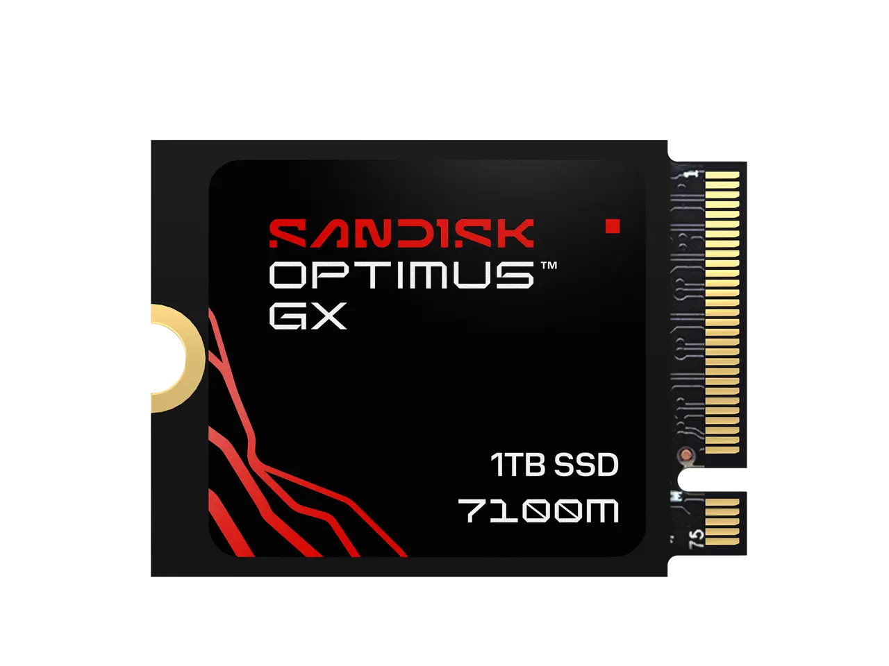 SANDISK Optimus™ GX 7100M PCIe® 4.0 x4 M.2 2230 NVMe™ 1TB SSD 3D NAND TLC Internal Solid State Drive (SSD) SDSP71100TAT-000E0