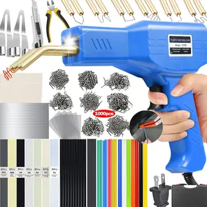 Upgraded Plastic Welder, 2 in 1 Plastic Welding Repair Welder Kit Hot Stapler Soldering Gun with Plastics Welding Rods Car Bumper Repair Kit for Most