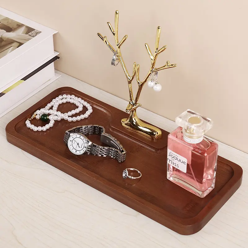 Modern Decorative Key Holder  Rack - Compact Aesthetic Storage Solution with Desktop Tray for Living Room, Doorway Entryway
