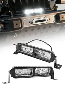 80W Advanced LED Light Bar - 24V 10000LM for Trucks/Off-Road, Amber White Switchable, Waterproof Shockproof Fog Lights, Grille Bumper Mount
