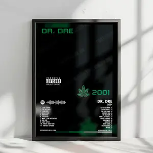 Dr. Dre "2001" Album Cover Poster - with Complete Tracklist - NO FRAME