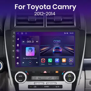 Junsun Car Radio Stereo for Toyota Camry 2012 2013 2014 Android 13 10 inch HD touchscreen multimedia video player Wireless Carplay Auto GPS navigation Vehicle Dashboard