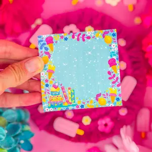 Lemon Scoops & Tales Sticky Notes 3" x 3"