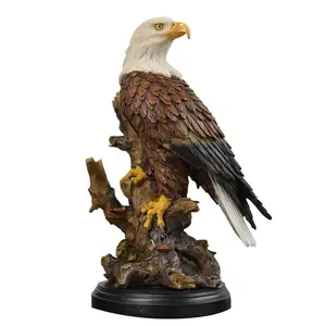 Large-Scale Eagle Resin Craft, High-Detail Soaring Eagle Sculpture, Museum Exhibition Hall Art Display, Gallery Decoration