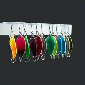 Artificial Fishing Lure, Metal Sequin Fishing Lure with Hook, Fishing Accessories for Outdoor Fishing, Fishing Tackle, Fishing Supplies, Spoon Lures