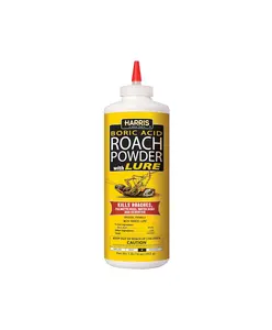 HARRIS Boric Acid Roach and Silverfish Killer Powder w/Lure for Insects (16oz)