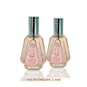 Lattafa Yara for Women Eau de Parfum Spray - 1.7 Ounce - 2 Pack with Elegant Packaging and Versatile Fragrance Experience Floral Chypre Scent Long Lasting Scent